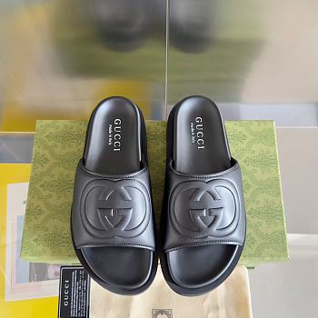Gucci Interlocking G Slide All Black