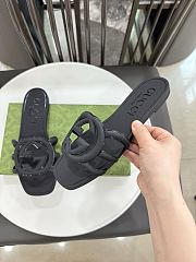 Gucci Interlocking G Slide Sandal Black - 6