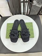 Gucci Interlocking G Slide Sandal Black - 5