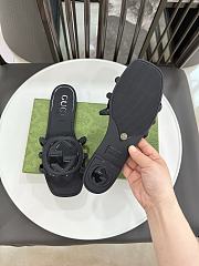 Gucci Interlocking G Slide Sandal Black - 4