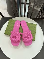 Gucci Interlocking G Slide Sandal Pink - 1