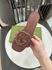 Gucci Interlocking G Slide Sandal Brown - 4