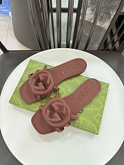 Gucci Interlocking G Slide Sandal Brown - 3