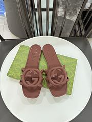 Gucci Interlocking G Slide Sandal Brown - 2