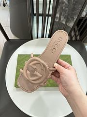 Gucci Interlocking G Slide Sandal Beige - 4