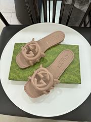 Gucci Interlocking G Slide Sandal Beige - 2