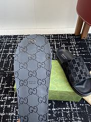 Gucci Slipper Canvas Logo Black - 2