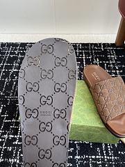 Gucci Slipper Canvas Logo Brown - 2