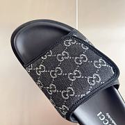 Gucci Slippers Canvas Strap Black - 3