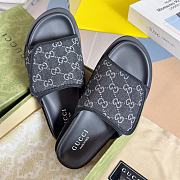 Gucci Slippers Canvas Strap Black - 4