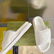 Gucci Slippers Canvas Strap White - 2