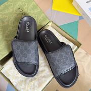 Gucci Slippers Canvas Strap Grey - 3
