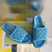 Gucci Slippers Canvas Strap Blue - 3
