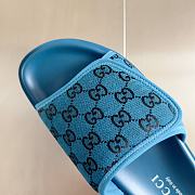 Gucci Slippers Canvas Strap Blue - 4