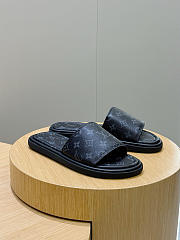 LV Monogram Pattern Sandals Black - 2