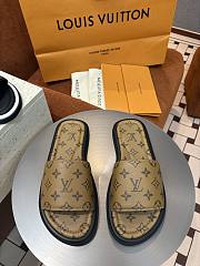 LV Monogram Pattern Sandals Brown - 1