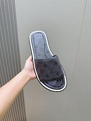 LV Monogram Pattern Sandals Grey - 6