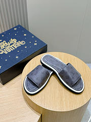 LV Monogram Pattern Sandals Grey - 5