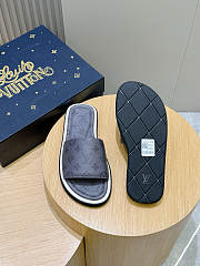 LV Monogram Pattern Sandals Grey - 3
