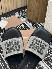 Miumiu 25 Mesh Slippers Black - 2
