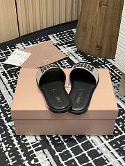 Miumiu 25 Mesh Slippers Black - 4