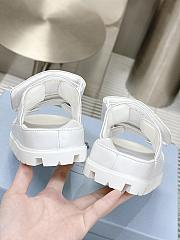 Prada Nappa Leather Slides in White - 2