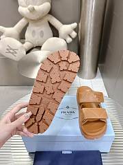 Prada Nappa Leather Slides in Brown - 2