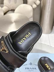 Prada Nappa Leather Slides in Black Gold - 2