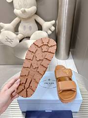 Prada Nappa Leather Slides in Brown Gold - 2