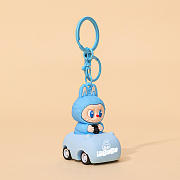 Labubu Love Grinning Elf Pull Back Car Keychain Set 4  - 3
