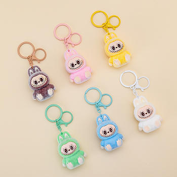 Labubu Small Animal Keychain Set 6