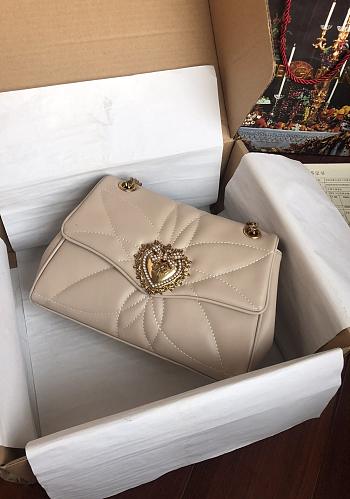 Dolce & Gabbana Devotion Cream Bag Size 26×18×8CM