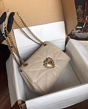 Dolce & Gabbana Devotion Cream Bag Size 26×18×8CM - 5
