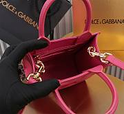 Dolce & Gabbana Embossed Tote Pink Bag Size 16×17×8CM - 2