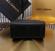 Dolce & Gabbana Embossed Tote Black Bag Size 16×17×8CM - 5