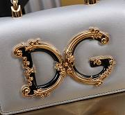 Dolce & Gabbana Silver Grained Bag Size 18x10x5CM - 4