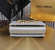 Dolce & Gabbana Silver Grained Bag Size 18x10x5CM - 3