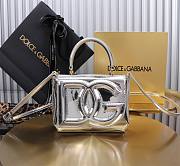 Dolce & Gabbana Silver Kadin Canta Logo Size 17x6x13CM - 4