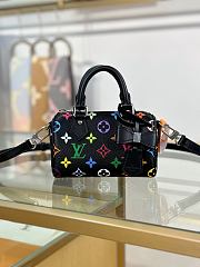 LV x TM Nano Speedy Black Bag Size 16x10x7CM - 1