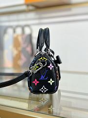 LV x TM Nano Speedy Black Bag Size 16x10x7CM - 2