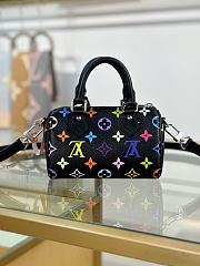 LV x TM Nano Speedy Black Bag Size 16x10x7CM - 4