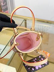LV Nano Bucket Bag Sakura Brown Size 17x13x9CM - 6
