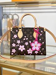 LV OnTheGo Bag Sakura Brown Size 25x19x11CM - 4