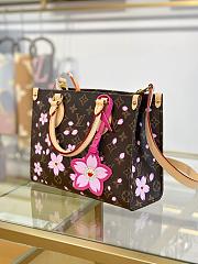 LV OnTheGo Bag Sakura Brown Size 25x19x11CM - 2