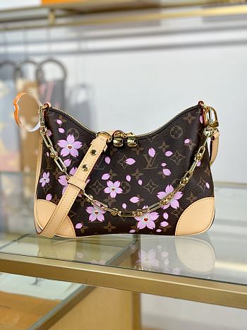 LV x TM Borsa Boulogne PM Sakura Brown Size 29x16x9CM