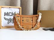 MCM Delmy Bag In Visetos Brown Size 22x12x4CM - 1