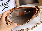 MCM Delmy Bag In Visetos Brown Size 22x12x4CM - 5