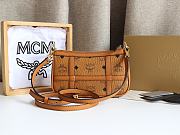 MCM Delmy Bag In Visetos Brown Size 22x12x4CM - 3
