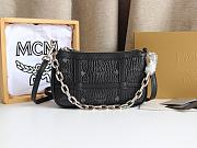 MCM Delmy Bag In Visetos Black Size 22x12x4CM - 4