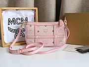 MCM Delmy Bag In Visetos Pink Size 22x12x4CM - 2